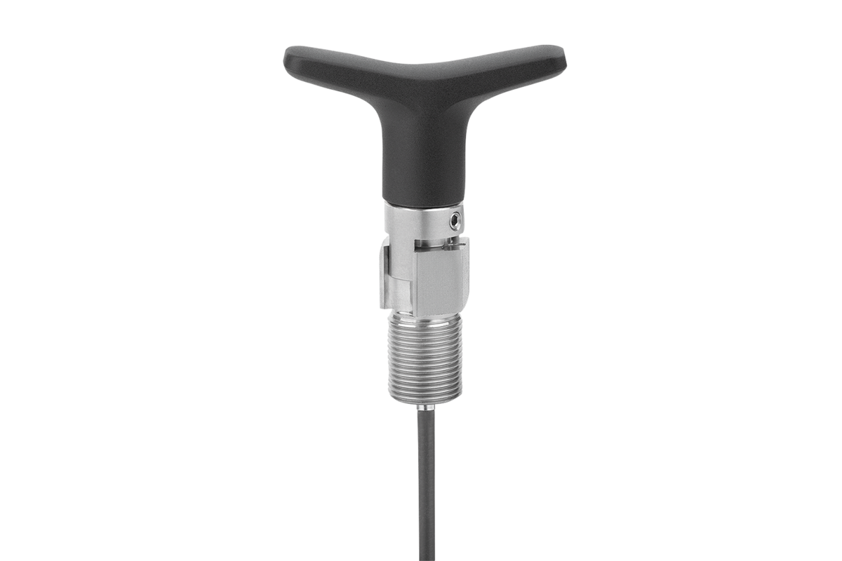 Actuating elements for remote control, stainless steel with T-grip
