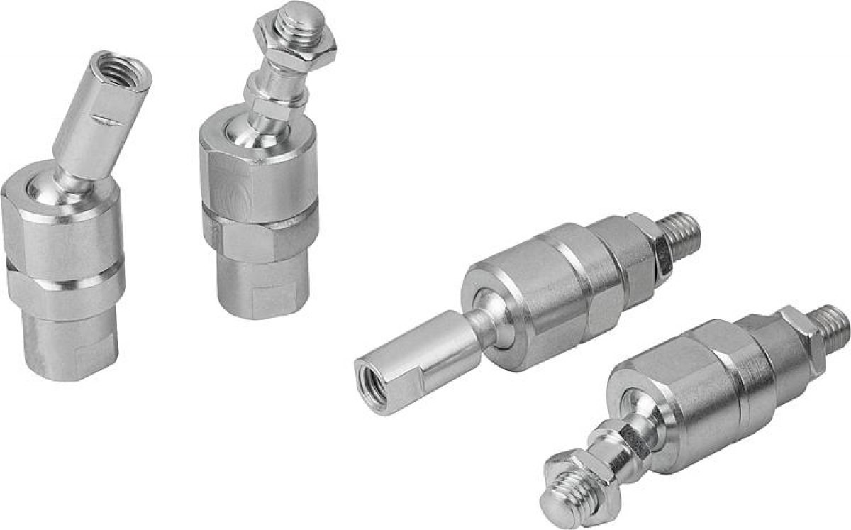 Axial joints for tractive forces adjustable