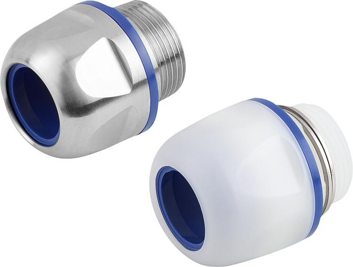 Cable fasteners, stainless steel or plastic in Hygienic DESIGN