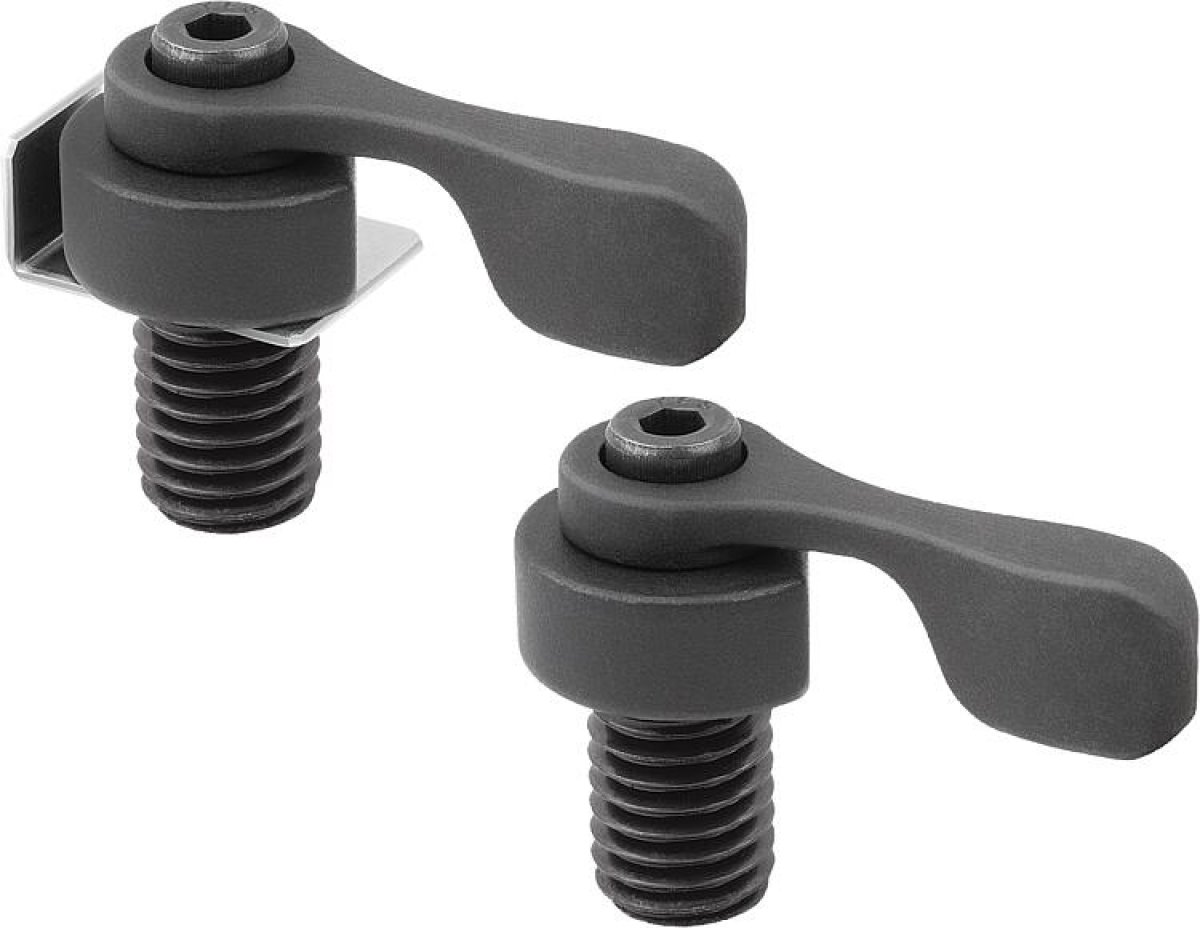 Cam clamps, steel with tension lever