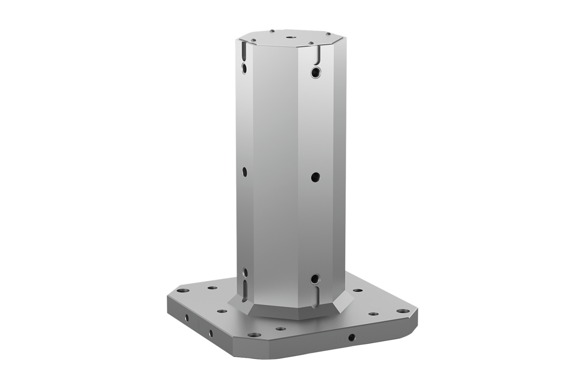 Clamping towers 4-sided, grey cast iron