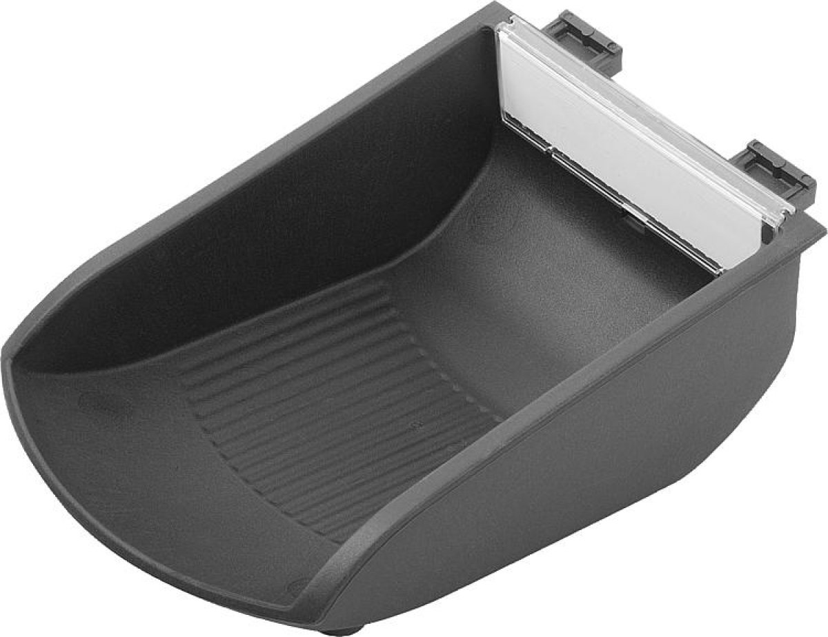 Clip-in shell bins, plastic for profile slots type I and type B and mounting pro