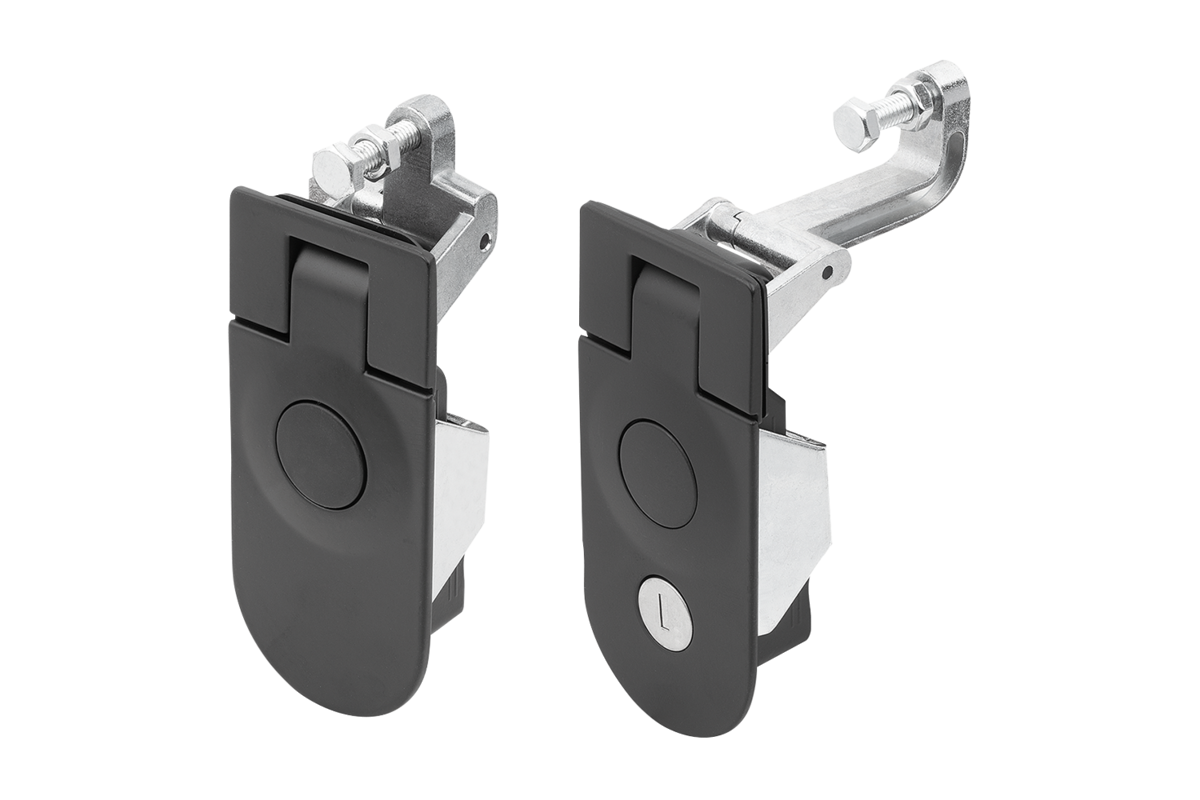 Compression lever latches zinc, half-round