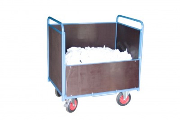 Container trolley 500 kg wood panelling