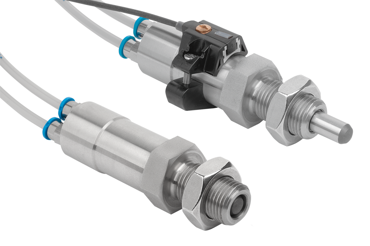 Indexing plungers, stainless steel, pneumatic