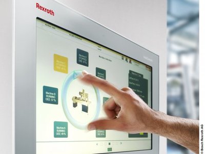 Men's Interfaces Bosch Rexroth machines with ergonomic smart phone or tablet