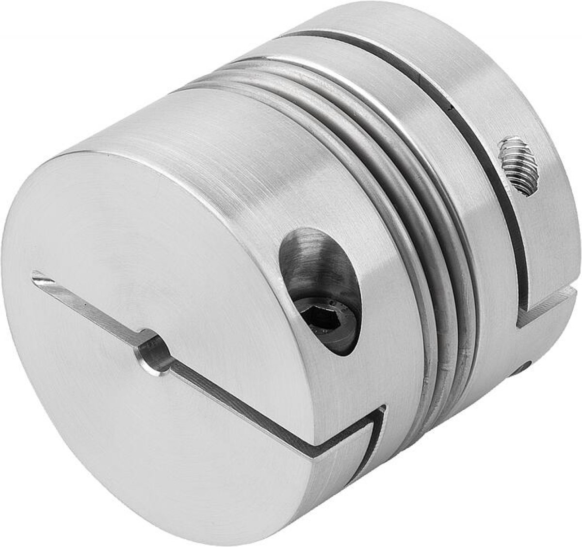 Metal bellows couplings, short type, for high torques with clamp hubs