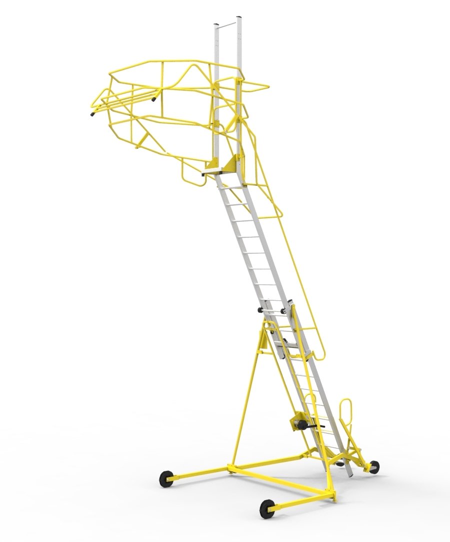 Mobile safety ladders