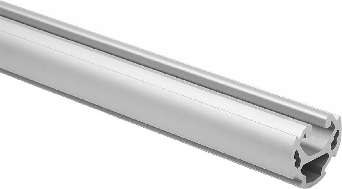 Profile tube, aluminium Ø30 slot 8 type I