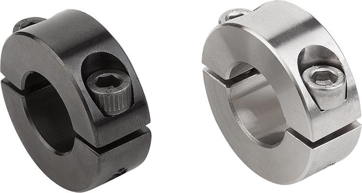Shaft collars two-piece