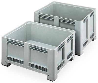 Solid-base solid-wall pallet crate without lid 1200x 800 x 760