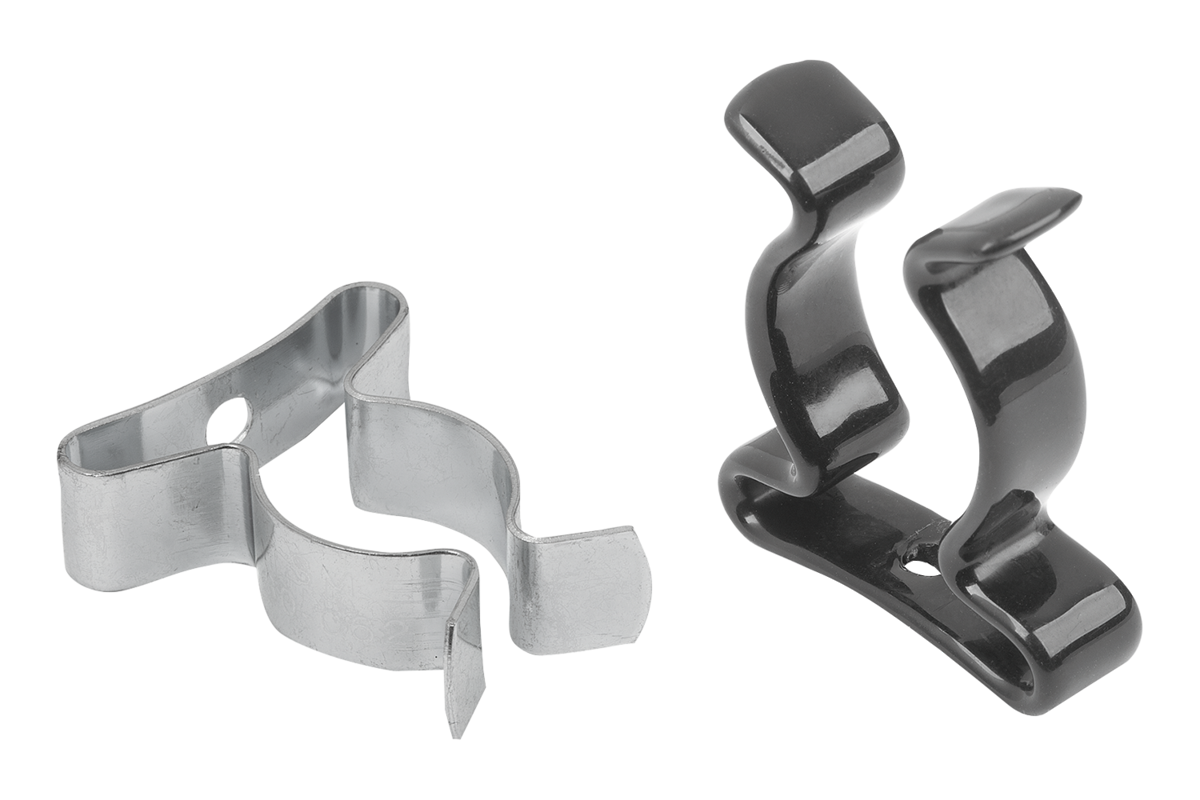 Spring clips closed