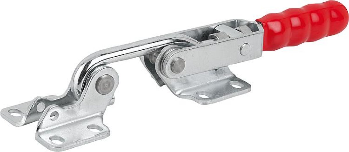 Toggle clamps hook horizontal with catch plate