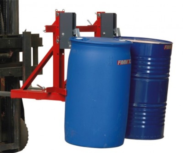 Universal automatic drum clamp for 2 drums 500-1000 kg