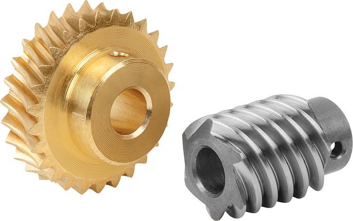 Worm gears, right-hand centre distance 17 mm